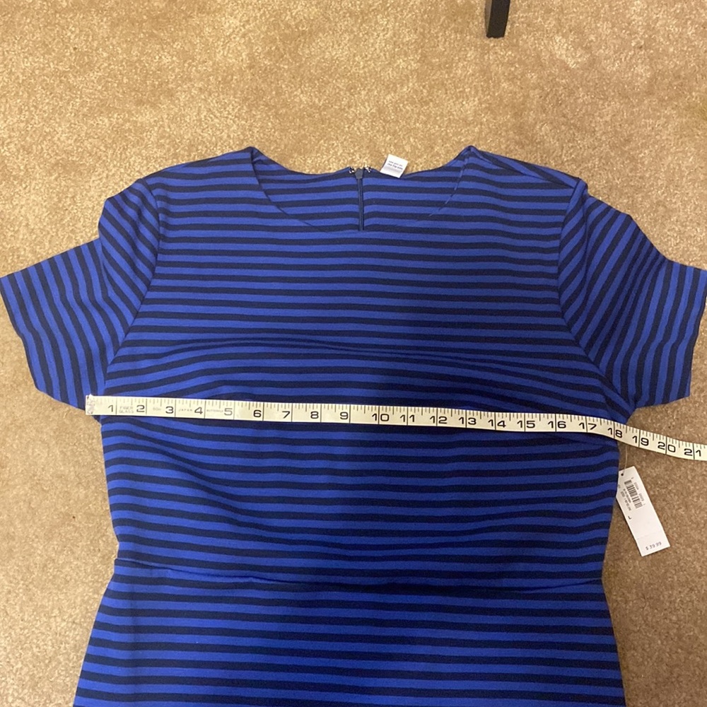 NWT Old Navy Blue & Black Striped Dress - Picture 4 of 8